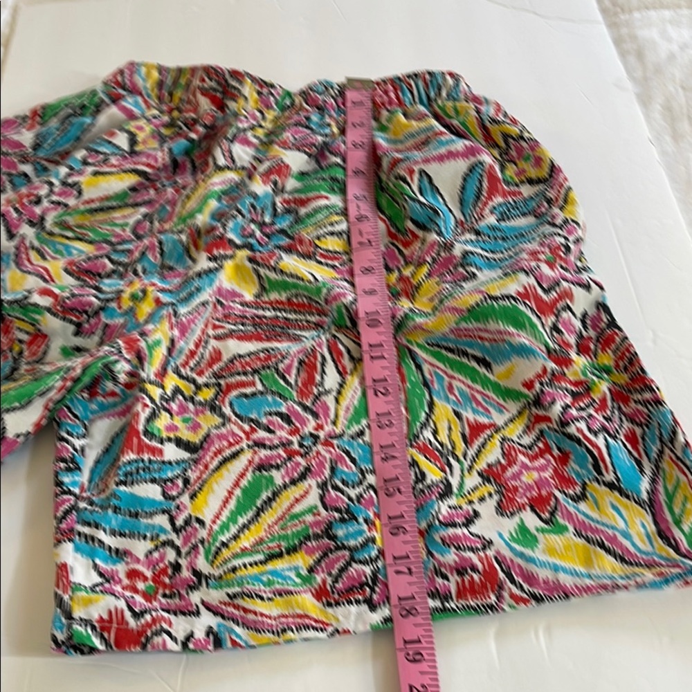 Vintage Rave Red and Pink Bermudas with Elastic Waist - Picture 4 of 7